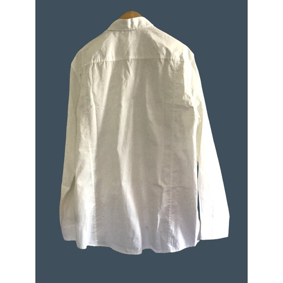 GUESS- MENS WHITE BUTTON-DOWN LONG SLEEVE 100 COTTON SHIRT SIZE XX-LARGE - Picture 2 of 7
